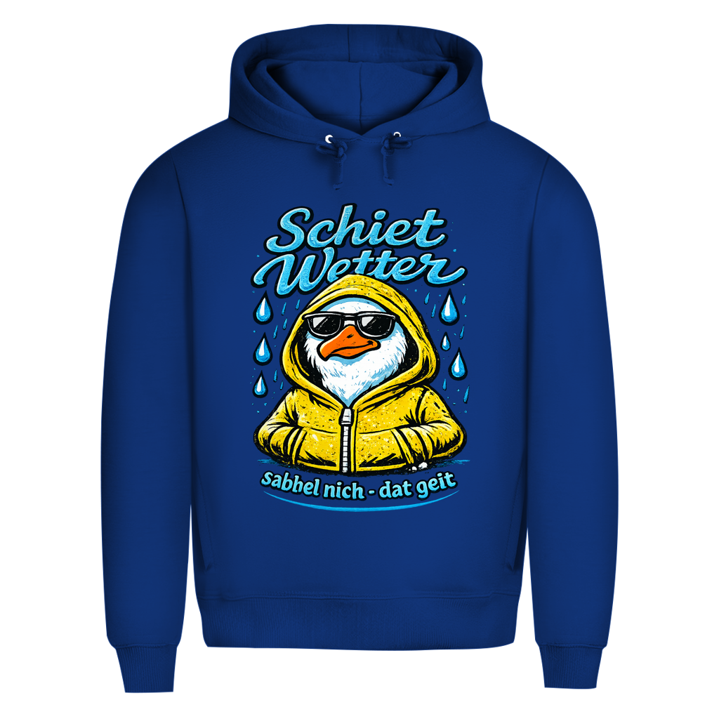 Hoodie Herren  "Schietwetter" #528 - einseitiger Druck