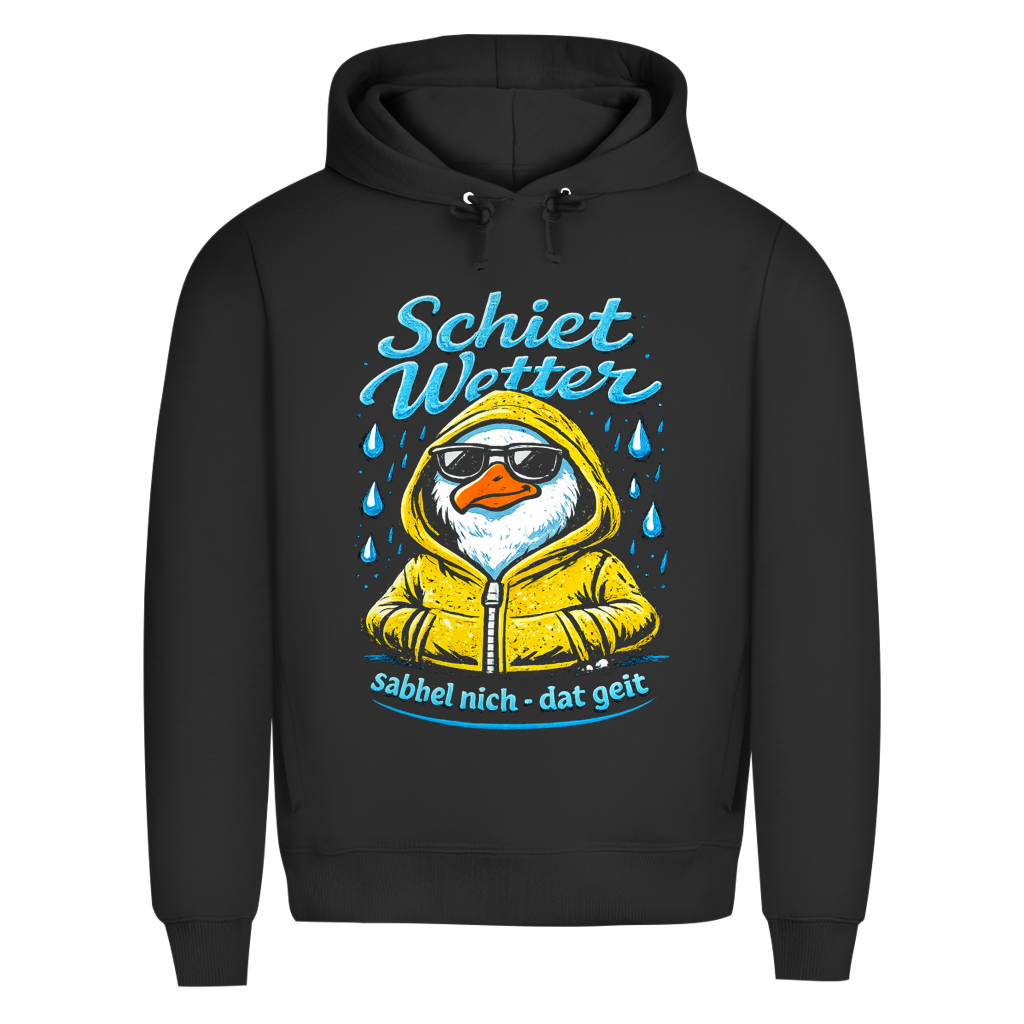 Hoodie Herren "Schietwetter" #528 - beidseitiger Druck