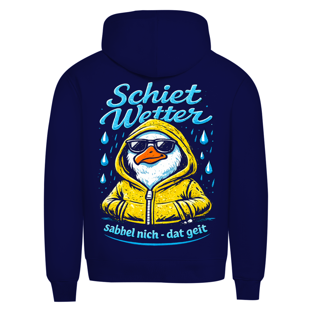 Hoodie Herren "Schietwetter" #528 - beidseitiger Druck