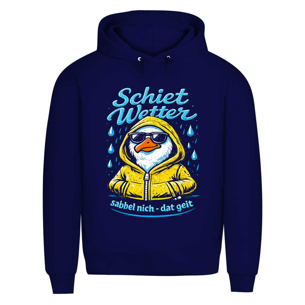 Hoodie Herren "Schietwetter" #528 - beidseitiger Druck