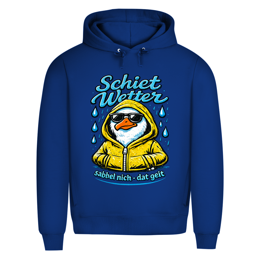 Hoodie Herren "Schietwetter" #528 - beidseitiger Druck