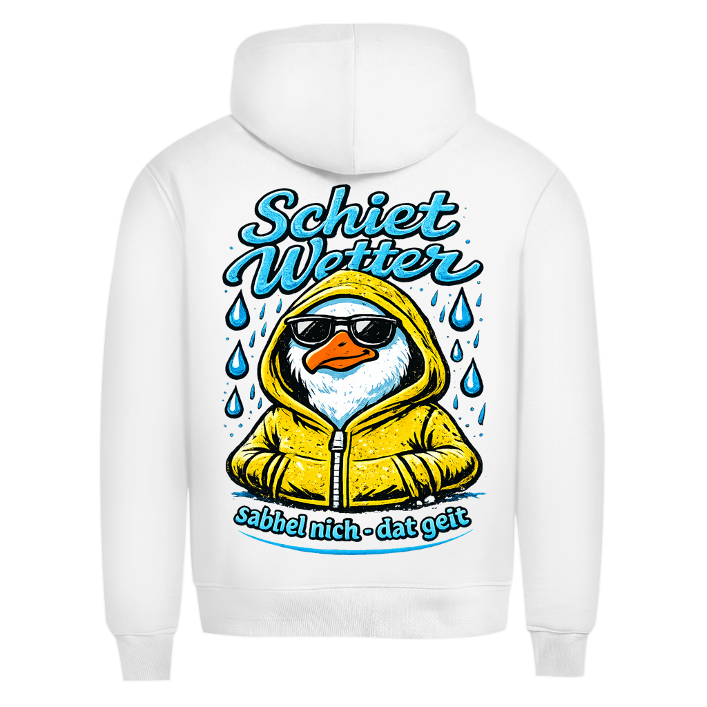 Hoodie Herren "Schietwetter" #528 - beidseitiger Druck