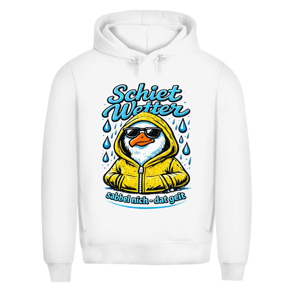 Hoodie Herren "Schietwetter" #528 - beidseitiger Druck