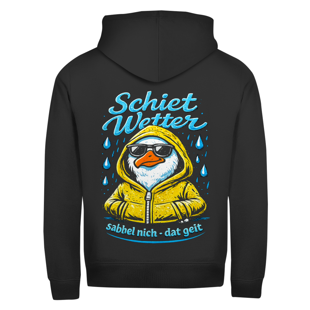 Hoodie-Jacke Schietwetter #528 - beidseitiger Druck