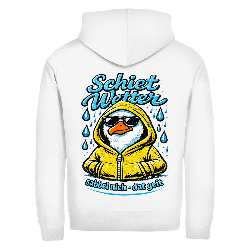 Hoodie-Jacke Schietwetter #528 - beidseitiger Druck