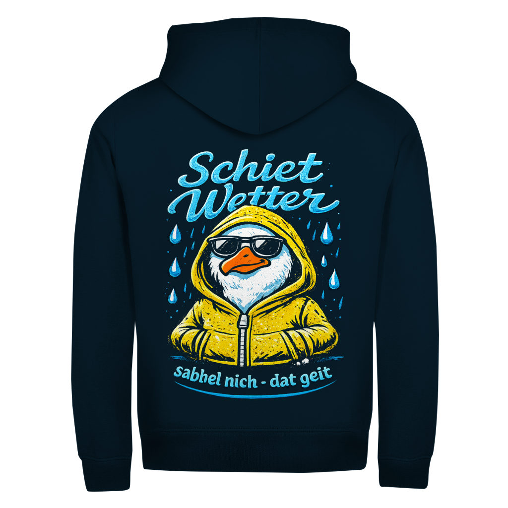 Hoodie-Jacke Schietwetter #528 - beidseitiger Druck