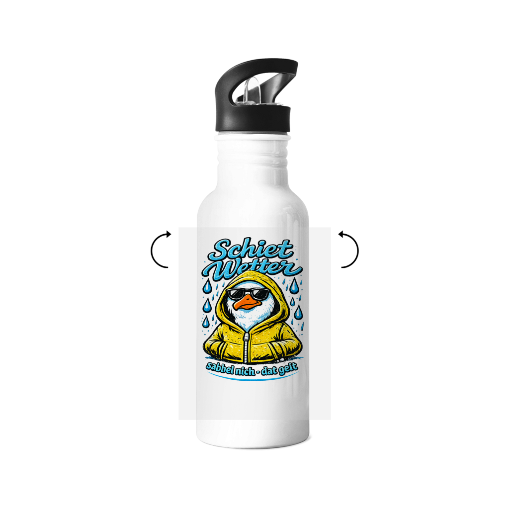 Edelstahl-Trinkflasche Schietwetter #528