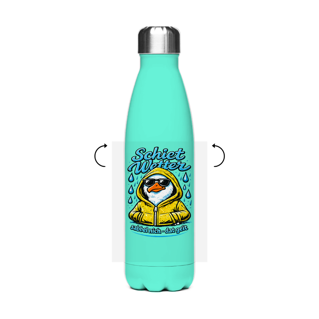 Edelstahl-Thermoflasche  Schietwetter #528