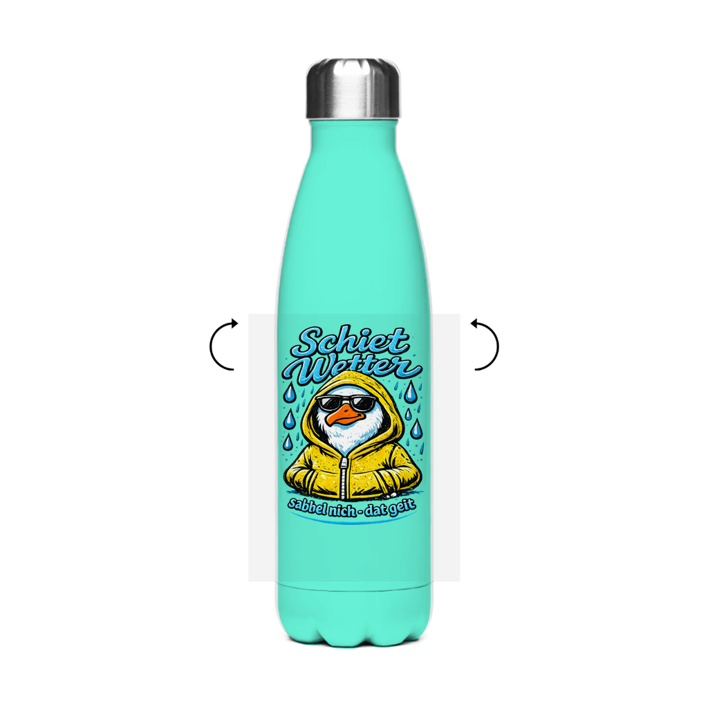 Edelstahl-Thermoflasche  Schietwetter #528