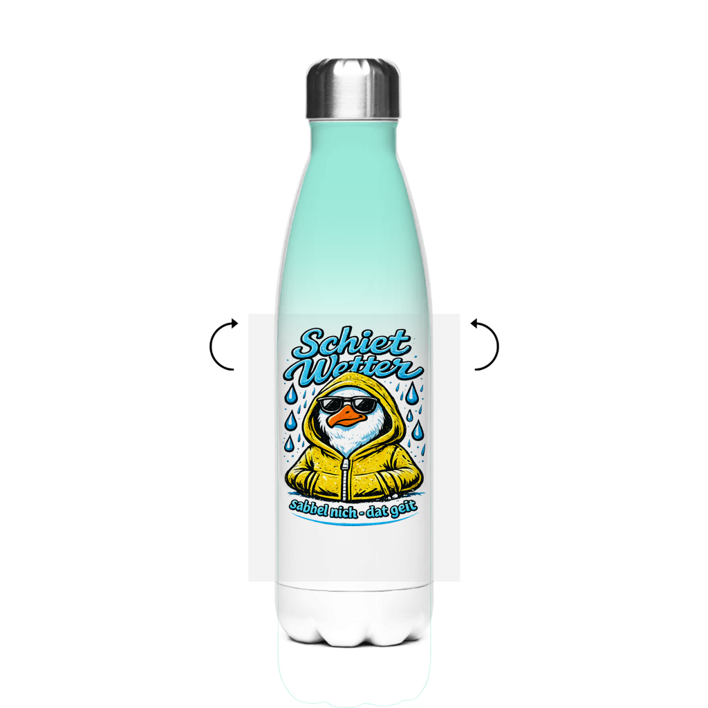 Edelstahl-Thermoflasche  Schietwetter #528