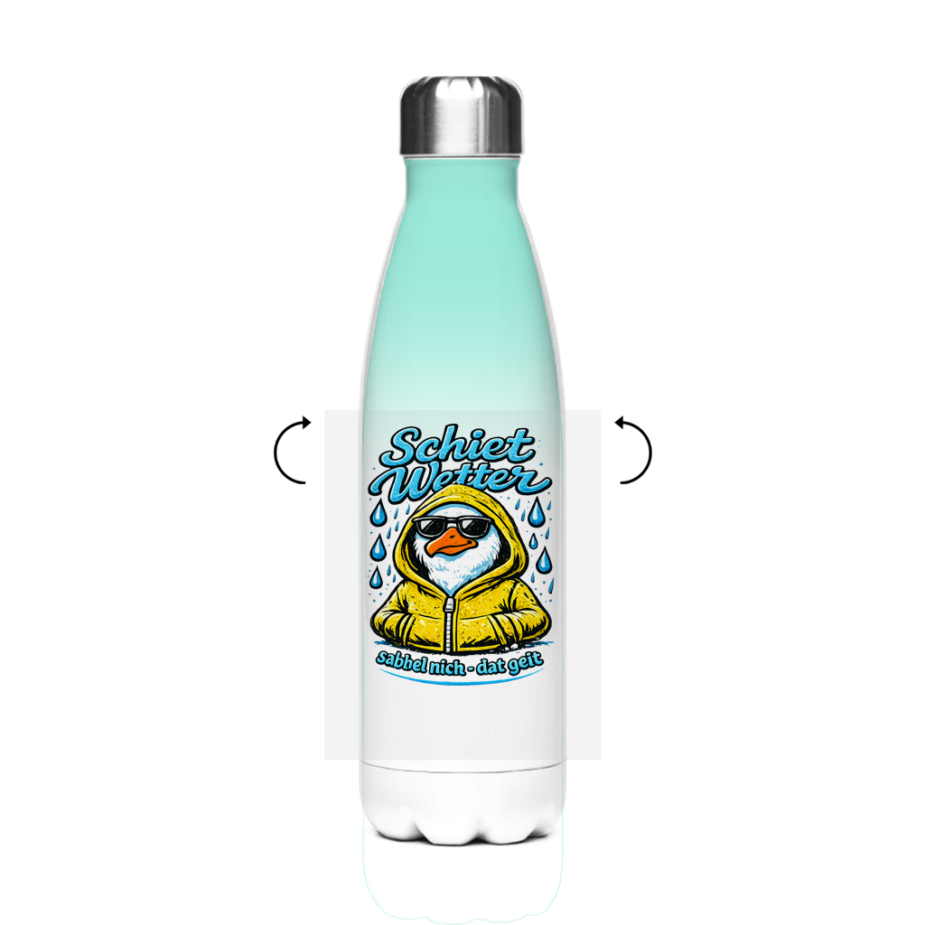 Edelstahl-Thermoflasche  Schietwetter #528