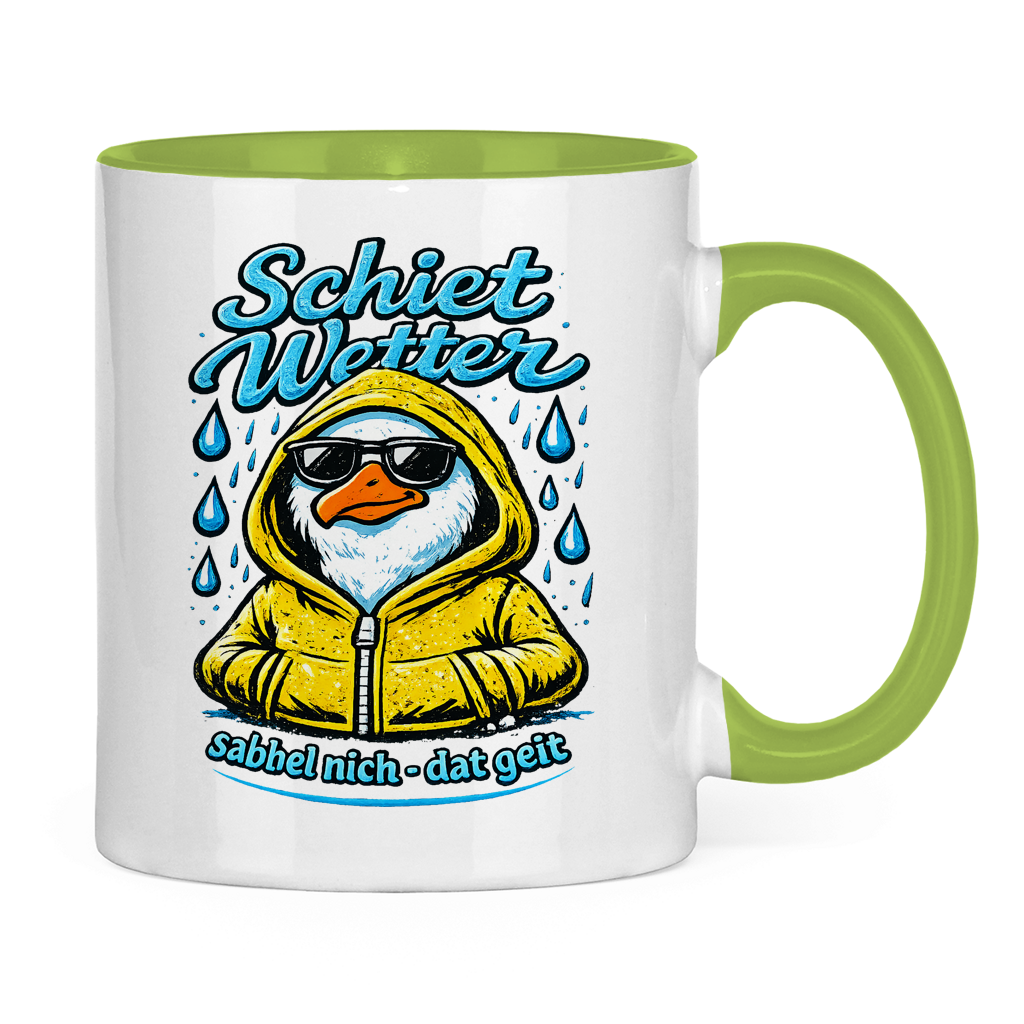 Keramik-Tasse zweifarbig  Schietwetter #528