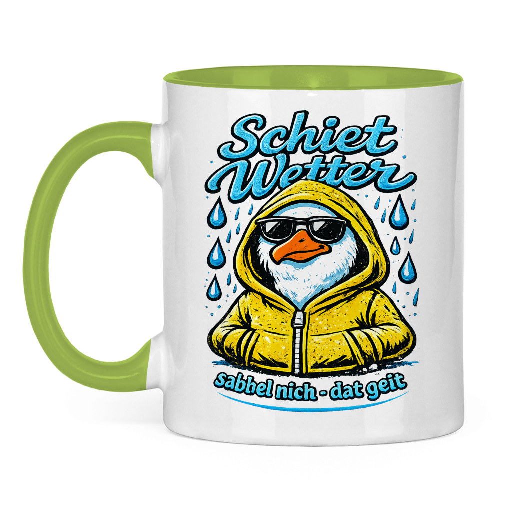 Keramik-Tasse zweifarbig  Schietwetter #528