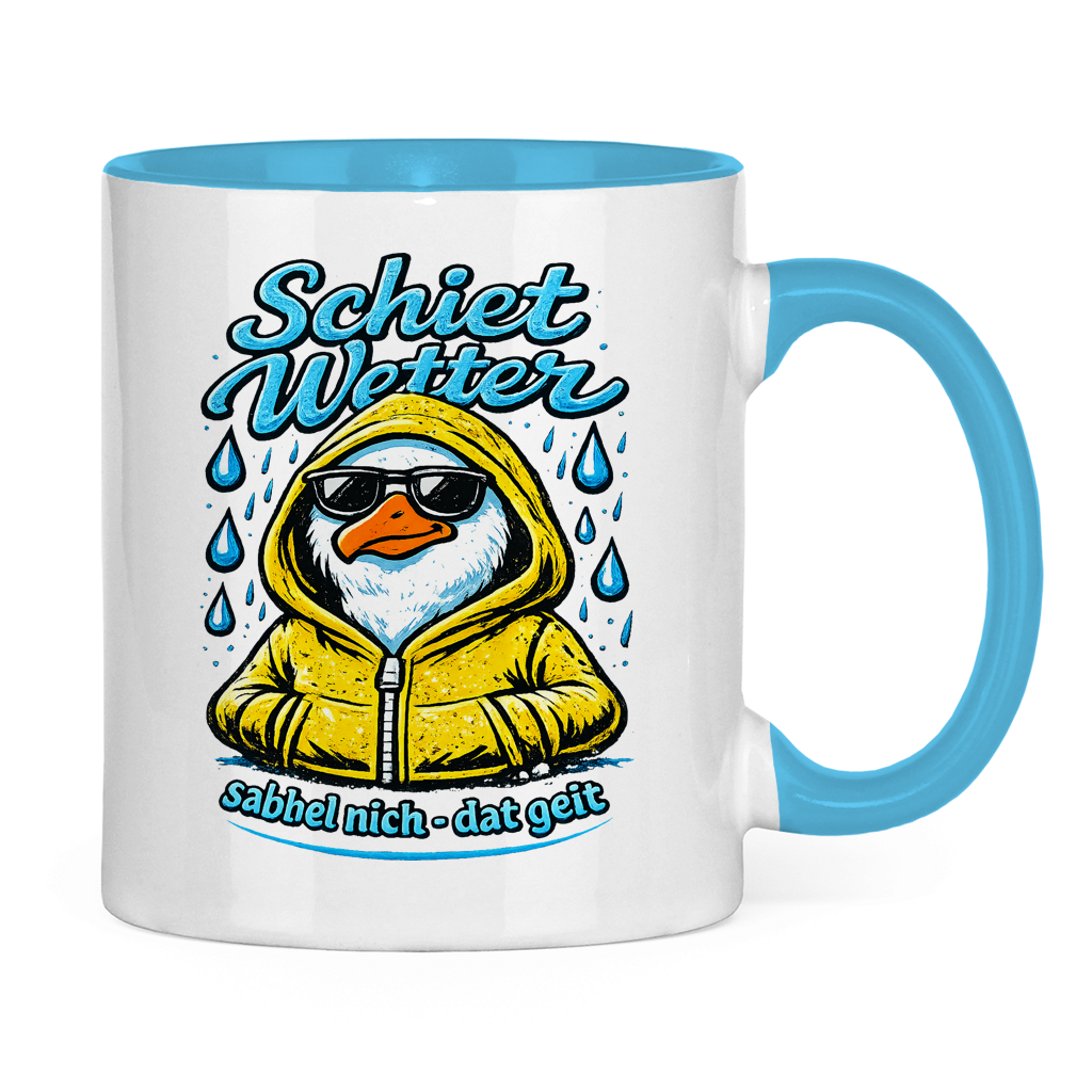 Keramik-Tasse zweifarbig  Schietwetter #528