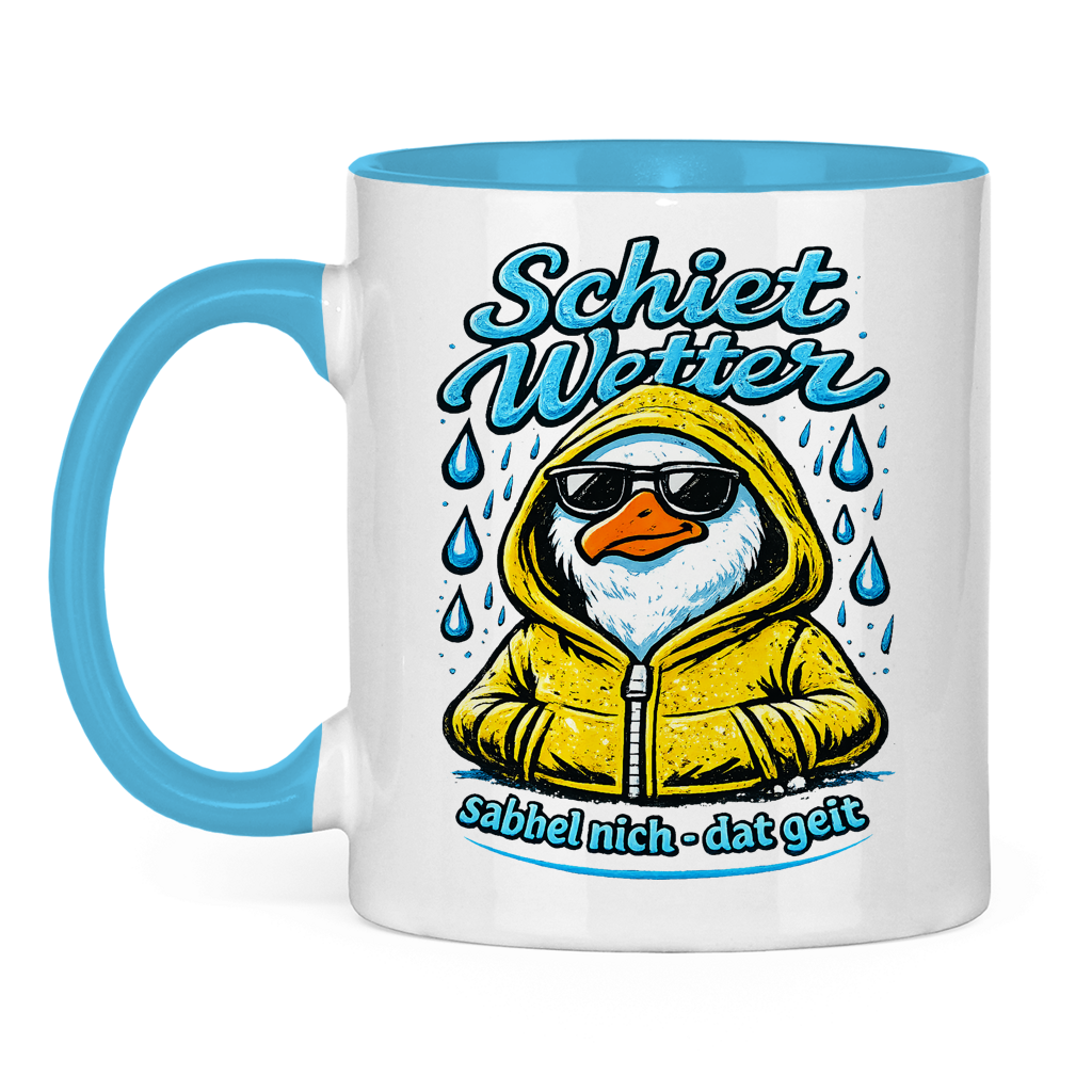 Keramik-Tasse zweifarbig  Schietwetter #528