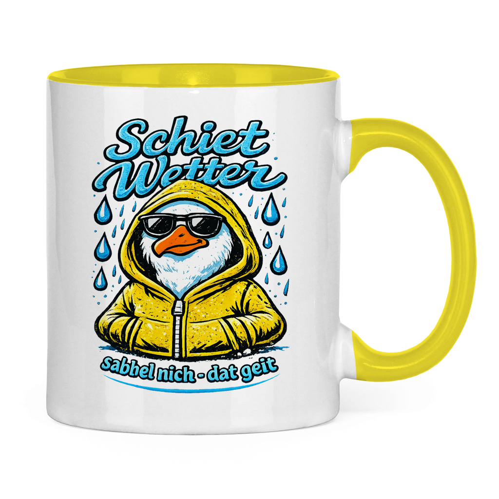 Keramik-Tasse zweifarbig  Schietwetter #528