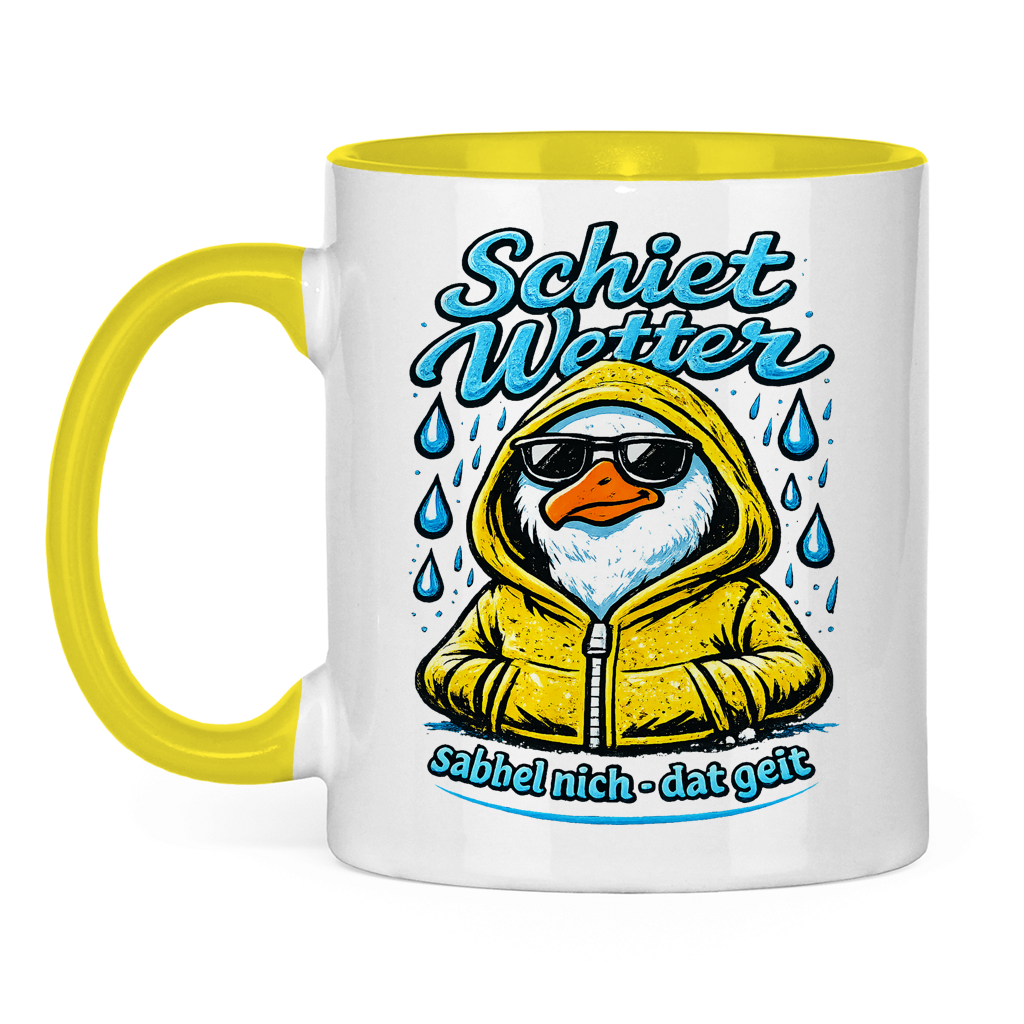Keramik-Tasse zweifarbig  Schietwetter #528