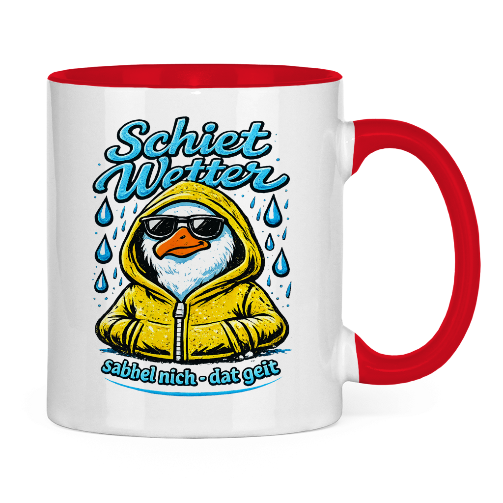 Keramik-Tasse zweifarbig  Schietwetter #528