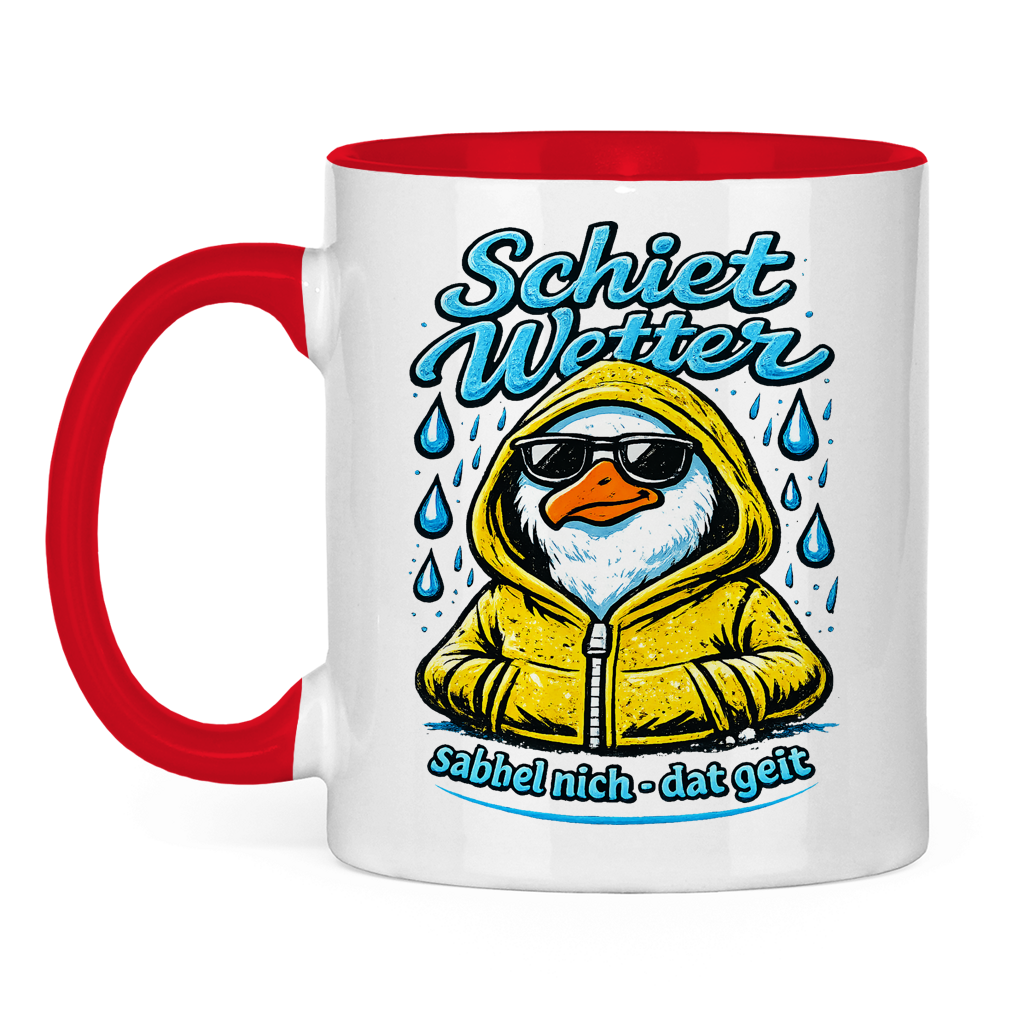 Keramik-Tasse zweifarbig  Schietwetter #528