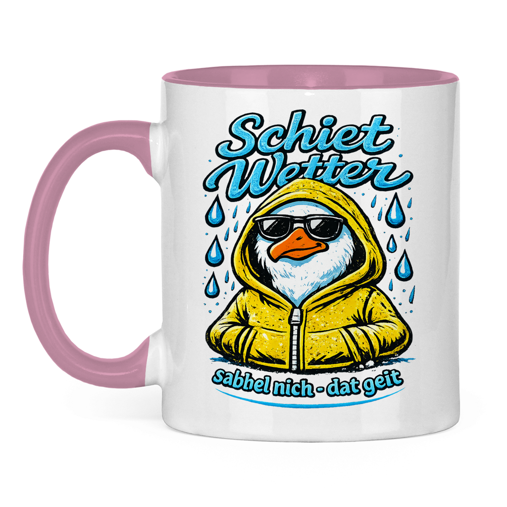 Keramik-Tasse zweifarbig  Schietwetter #528