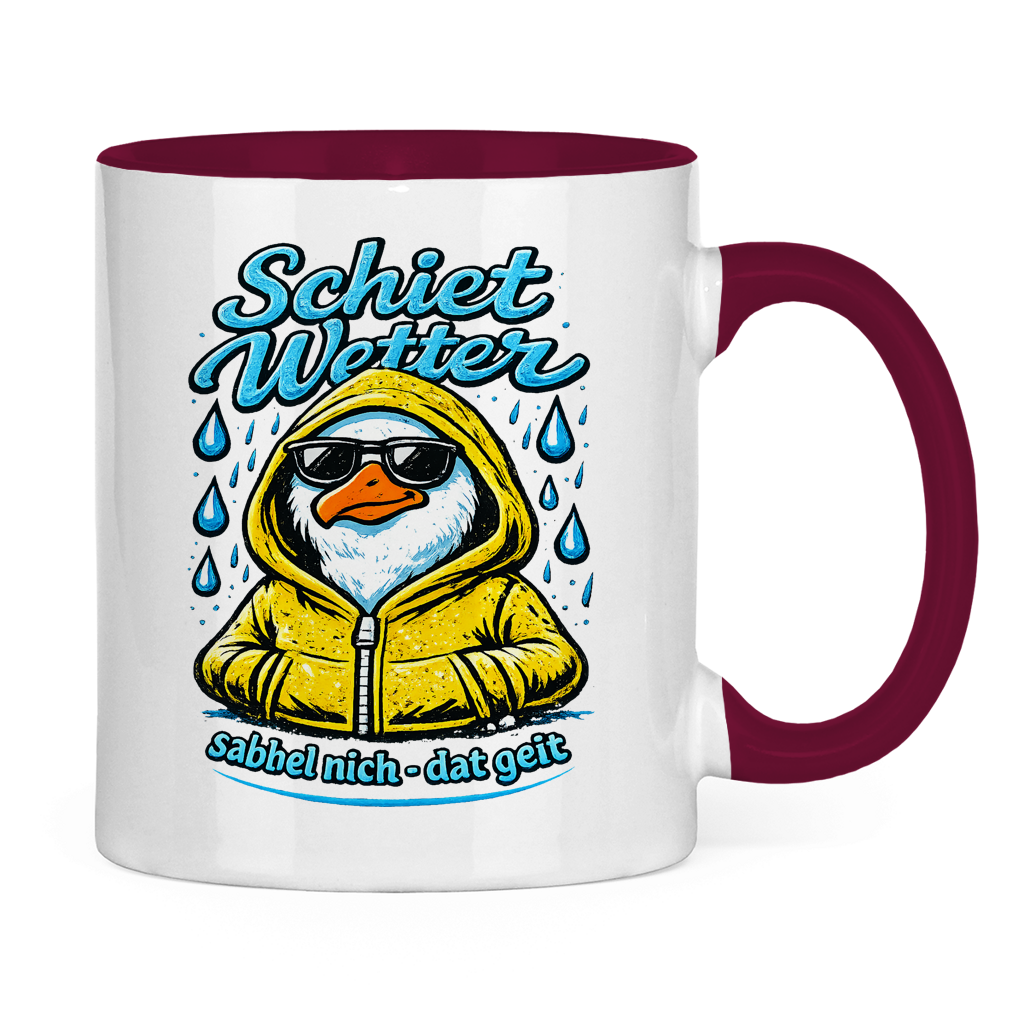 Keramik-Tasse zweifarbig  Schietwetter #528