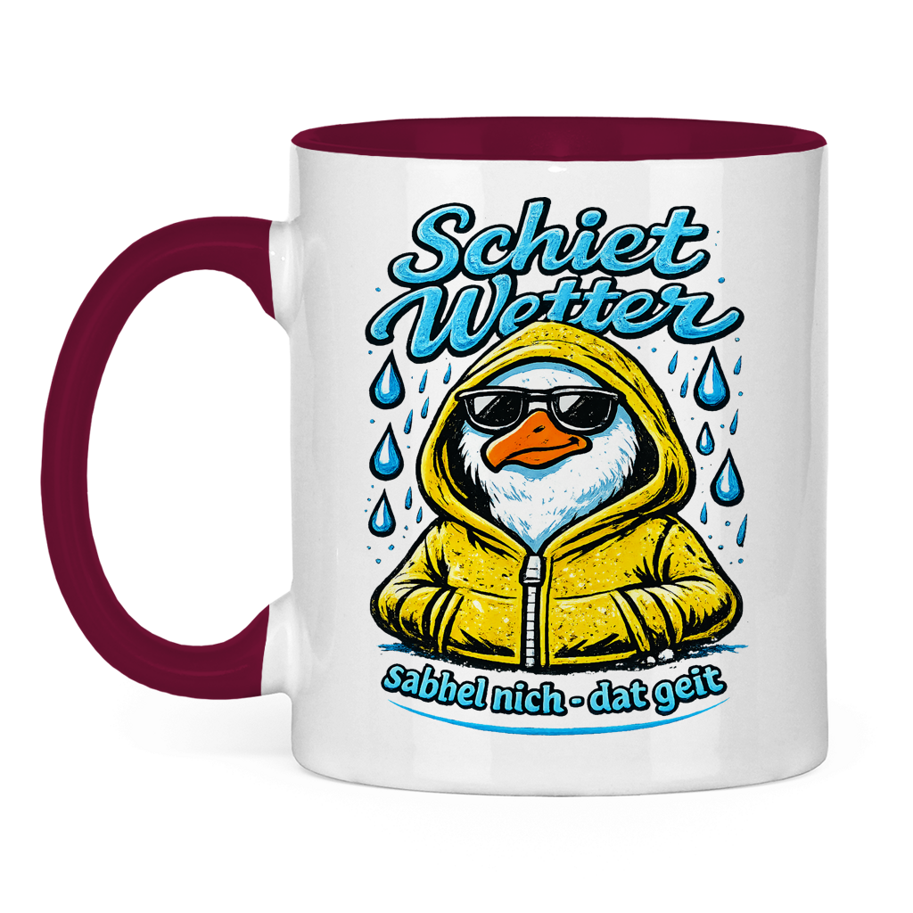 Keramik-Tasse zweifarbig  Schietwetter #528