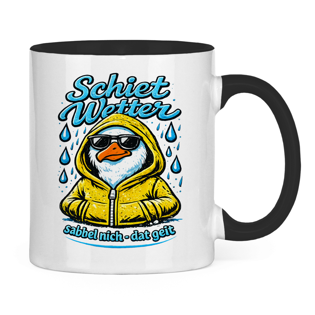 Keramik-Tasse zweifarbig  Schietwetter #528