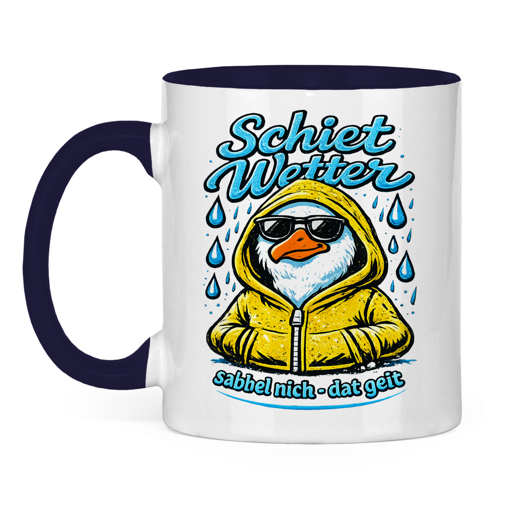 Keramik-Tasse zweifarbig  Schietwetter #528
