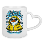 Keramik-Tasse mit Herzhenkel  Schietwetter #528