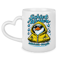 Keramik-Tasse mit Herzhenkel  Schietwetter #528