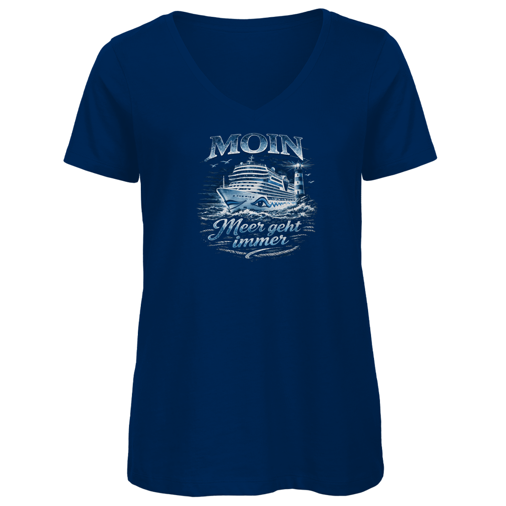 T-Shirt Damen V-Neck  Kreuzfahrt / Cruise #571
