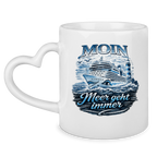 Keramik-Tasse mit Herzhenkel  Kreuzfahrt / Cruise #571