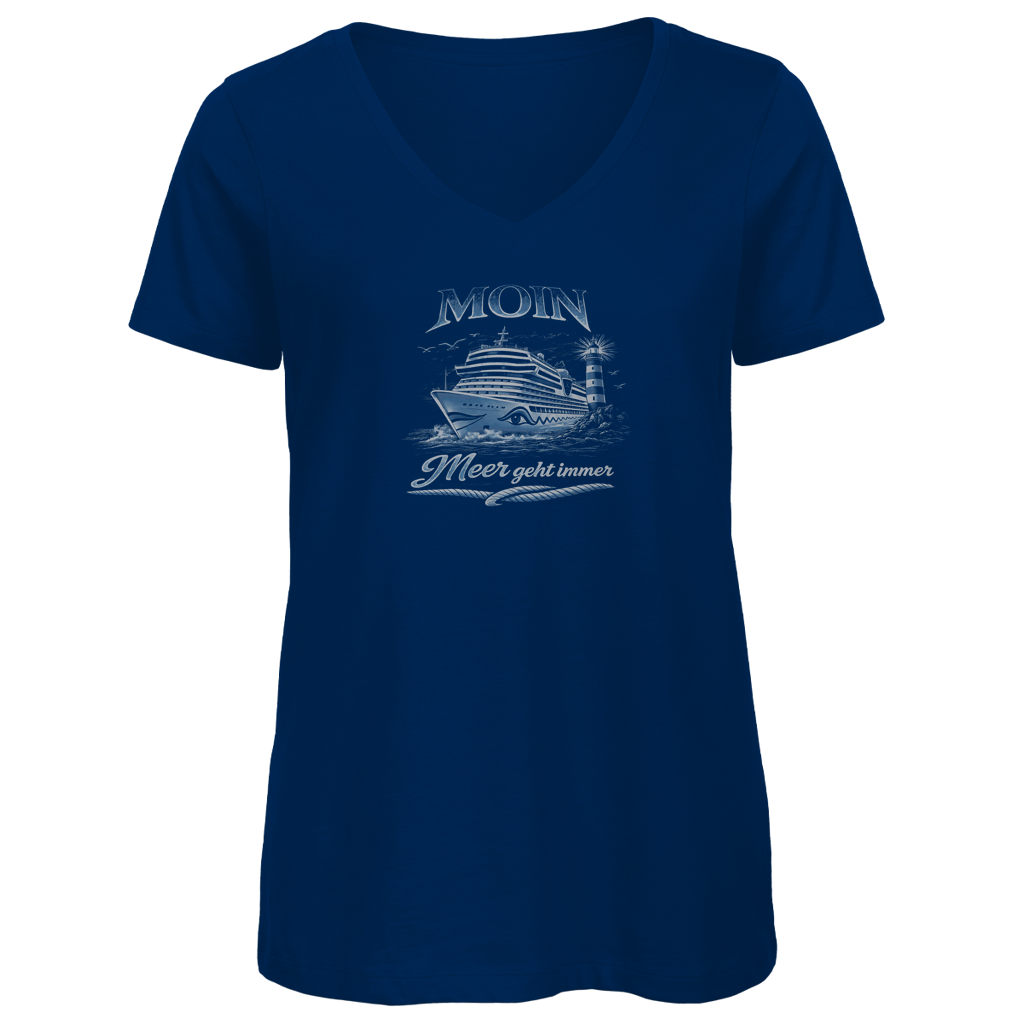 T-Shirt Damen V-Neck  Kreuzfahrt / Cruise #901