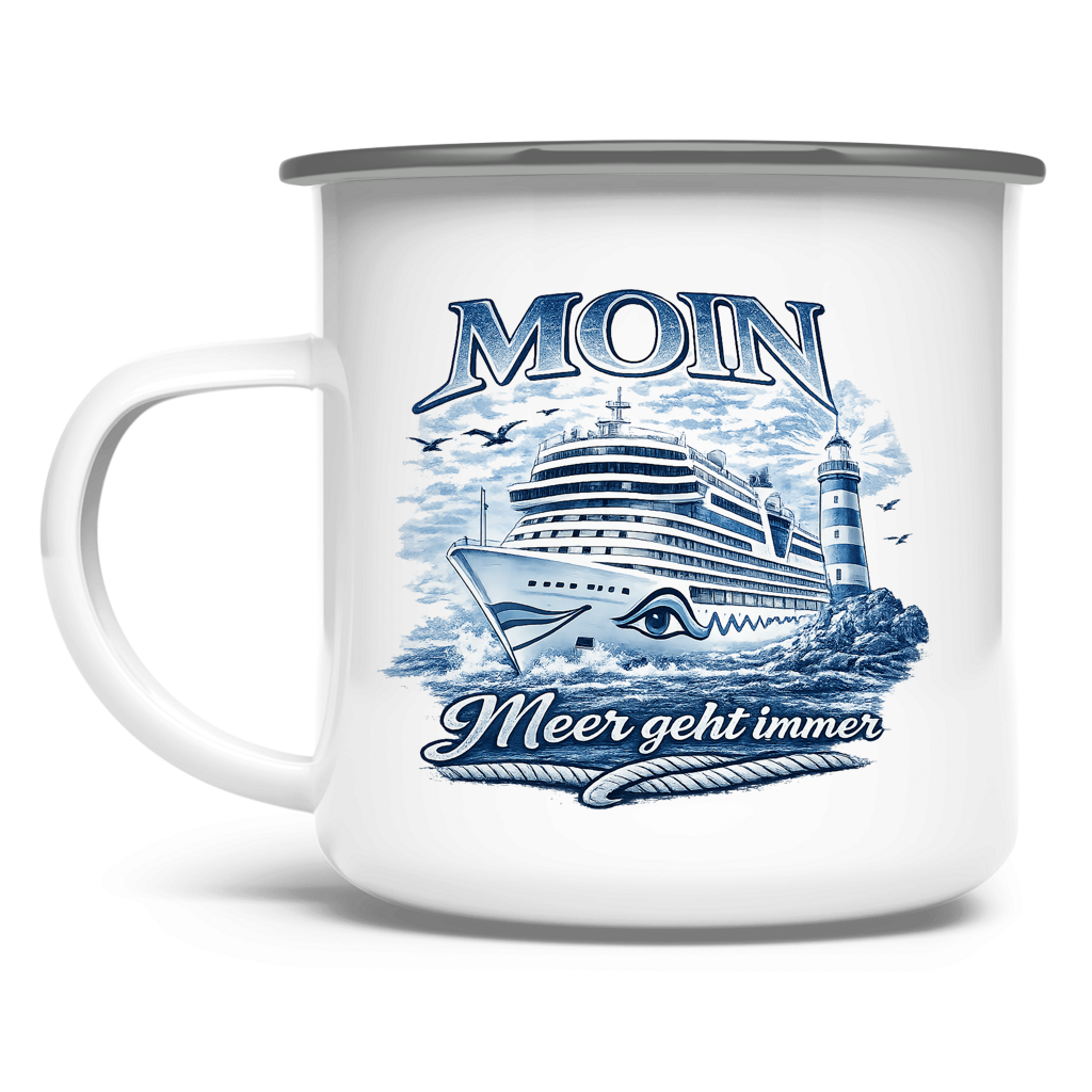 Emaille Tasse  Kreuzfahrt / Cruise #901