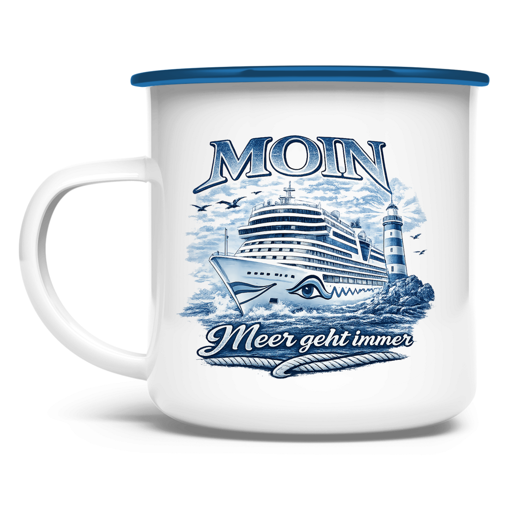 Emaille Tasse  Kreuzfahrt / Cruise #901