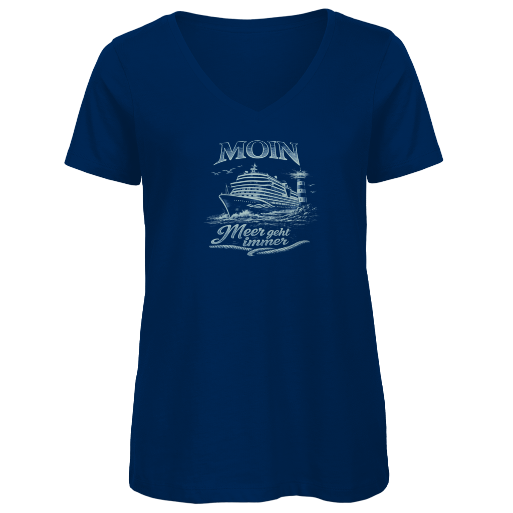 T-Shirt Damen V-Neck  Kreuzfahrt / Cruise #902