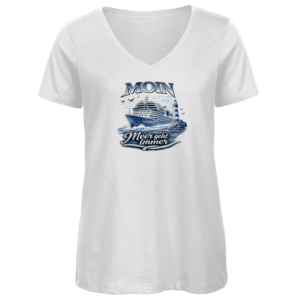 T-Shirt Damen V-Neck  Kreuzfahrt / Cruise #902