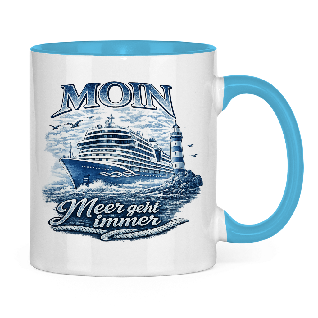 Keramik-Tasse zweifarbig   Kreuzfahrt / Cruise #902