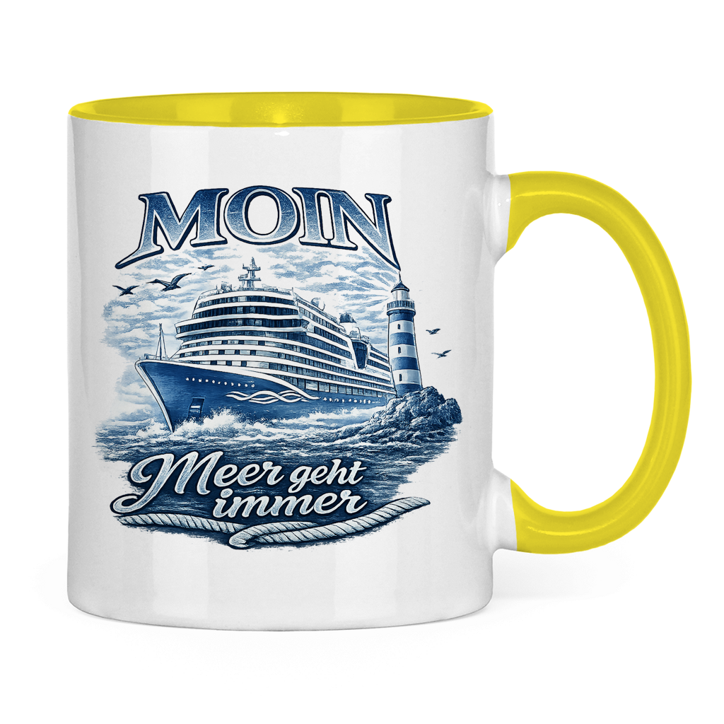 Keramik-Tasse zweifarbig   Kreuzfahrt / Cruise #902