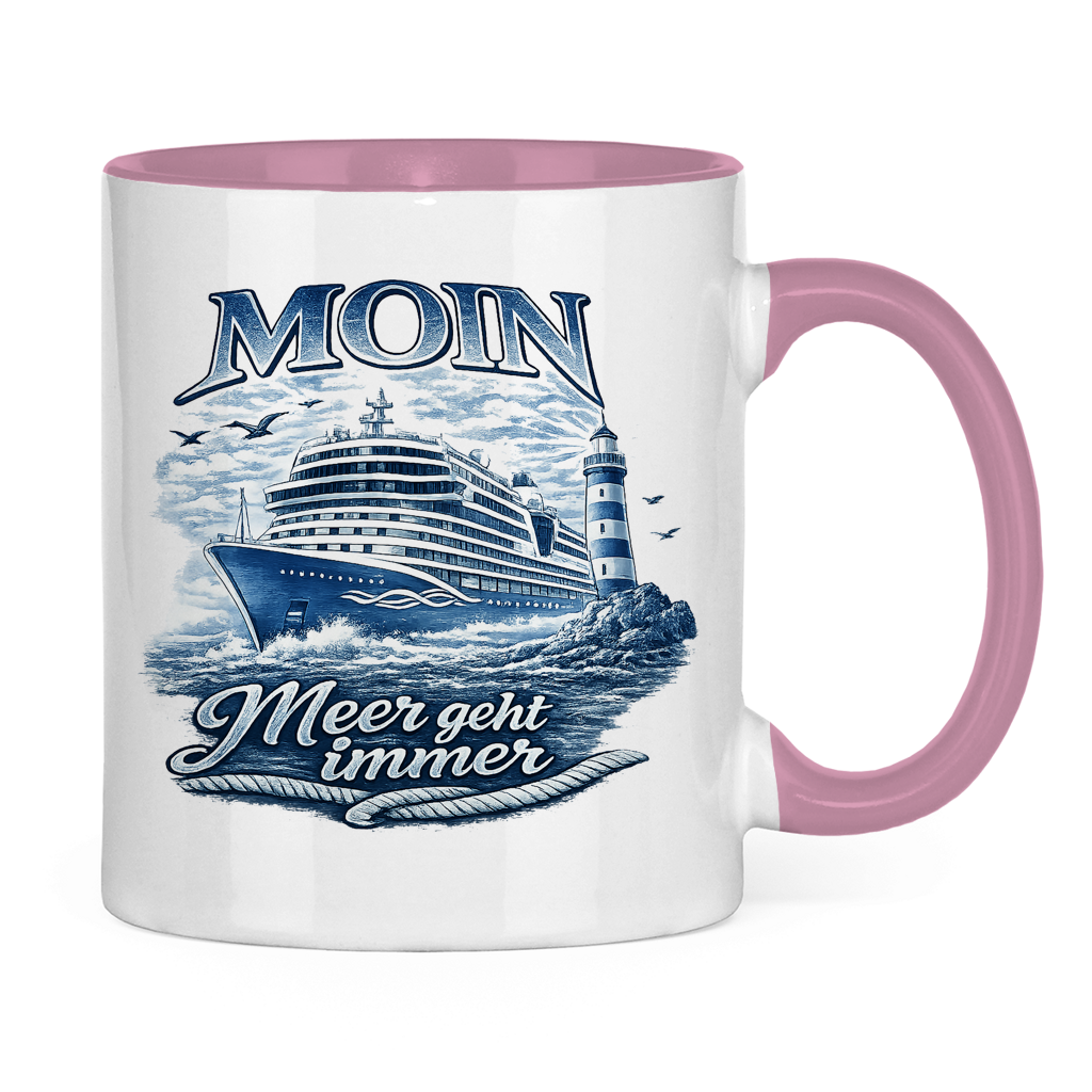 Keramik-Tasse zweifarbig   Kreuzfahrt / Cruise #902