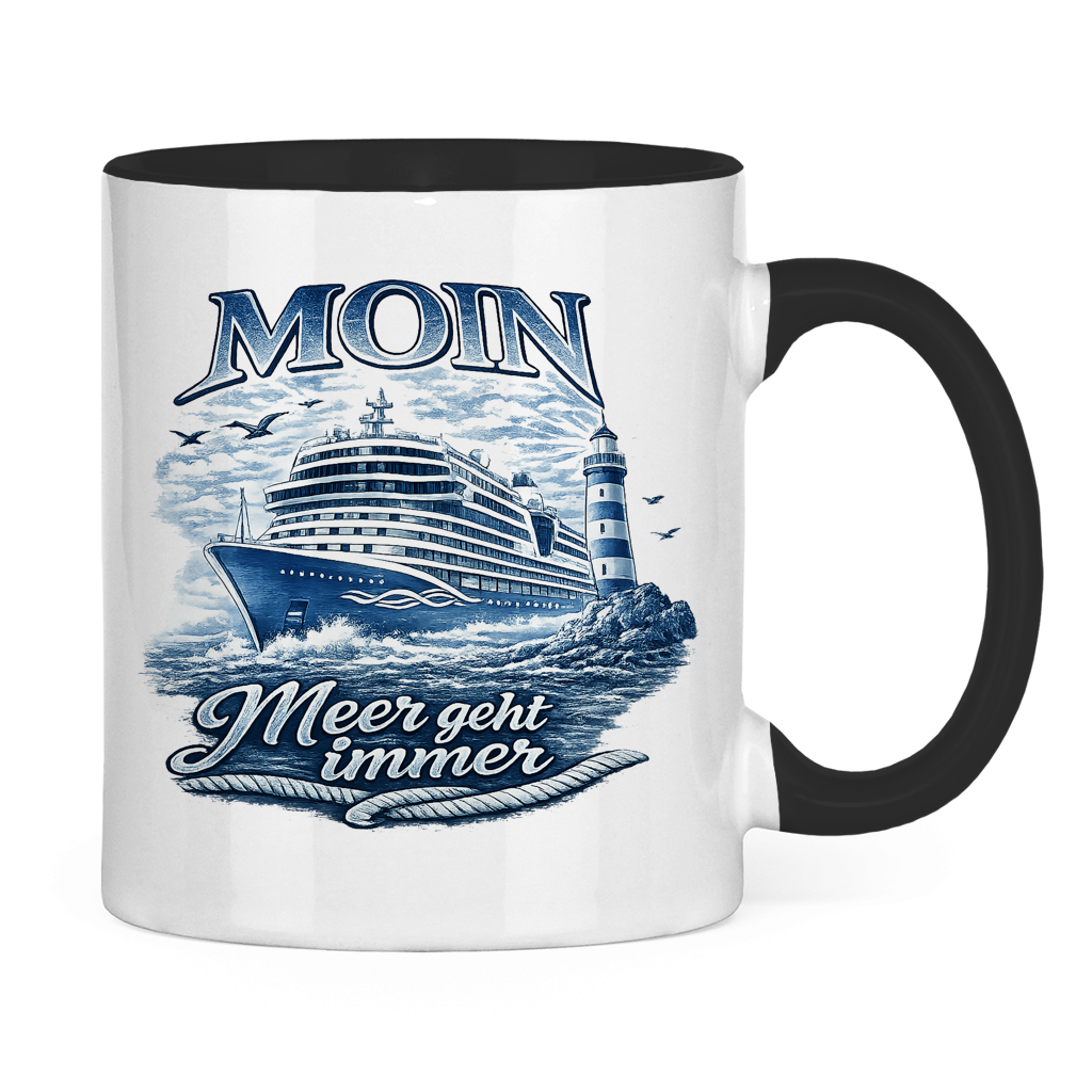 Keramik-Tasse zweifarbig   Kreuzfahrt / Cruise #902