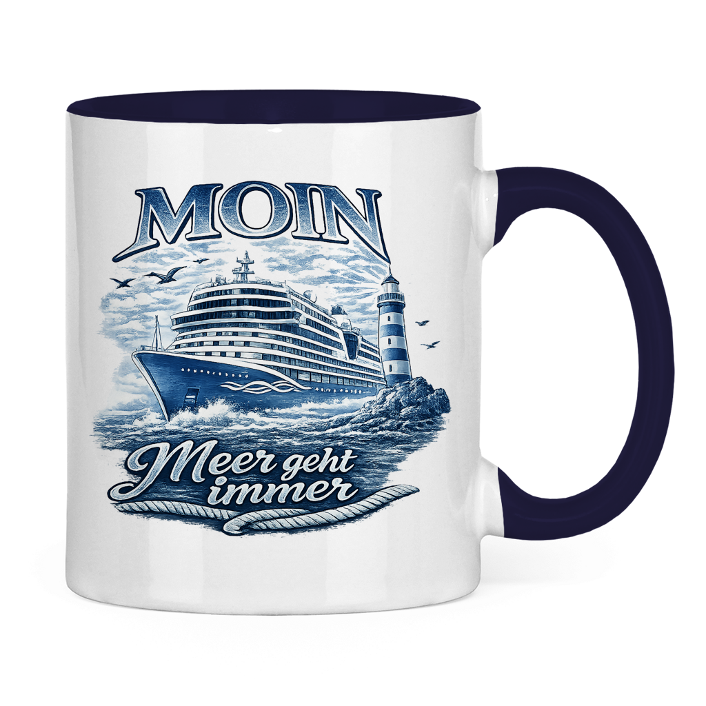 Keramik-Tasse zweifarbig   Kreuzfahrt / Cruise #902