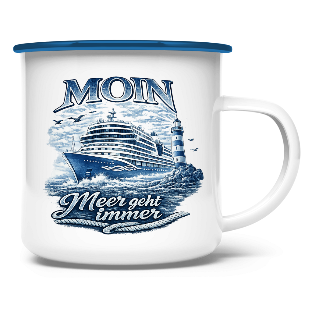 Emaille Tasse  Kreuzfahrt / Cruise #902