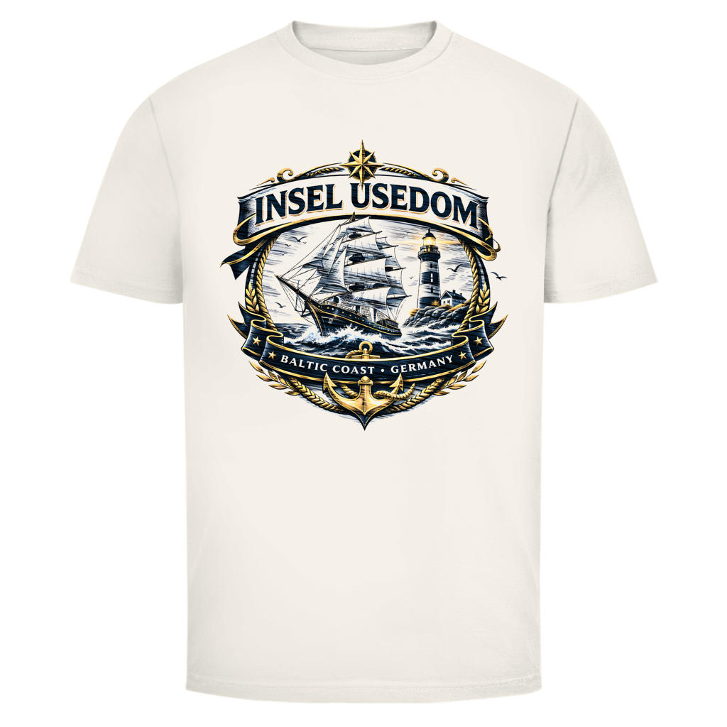 T-Shirt unisex Segelschiff #584 Insel Usedom - einseitiger Druck