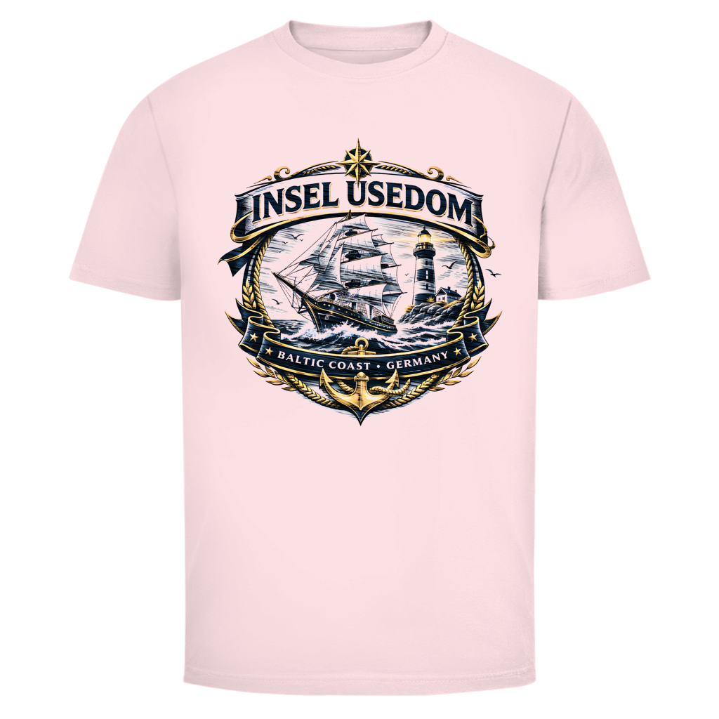T-Shirt unisex Segelschiff #584 Insel Usedom - einseitiger Druck
