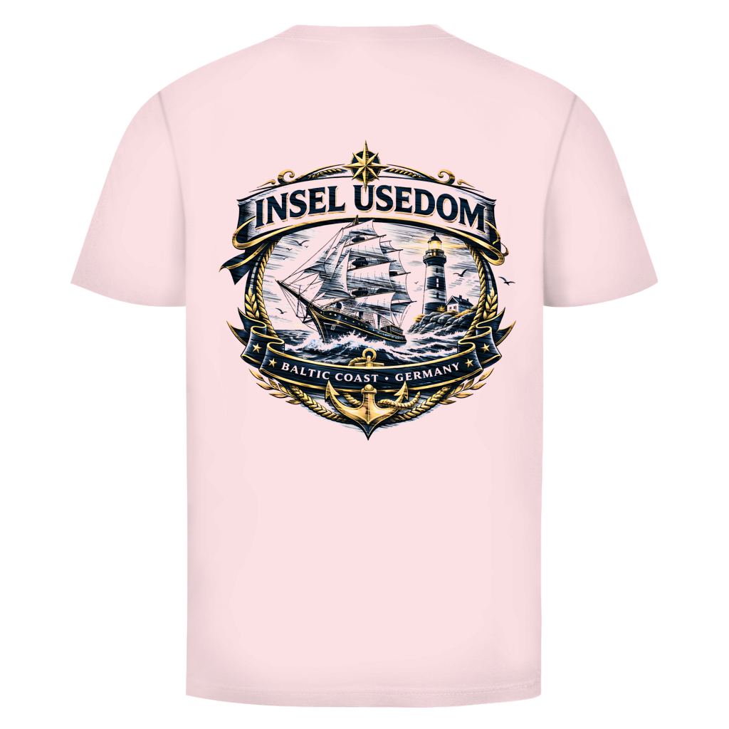 T-Shirt unisex Segelschiff #584 Insel Usedom - beidseitiger Druck