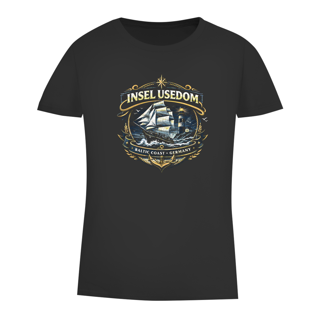 T-Shirt Damen Segelschiff #584 Insel Usedom