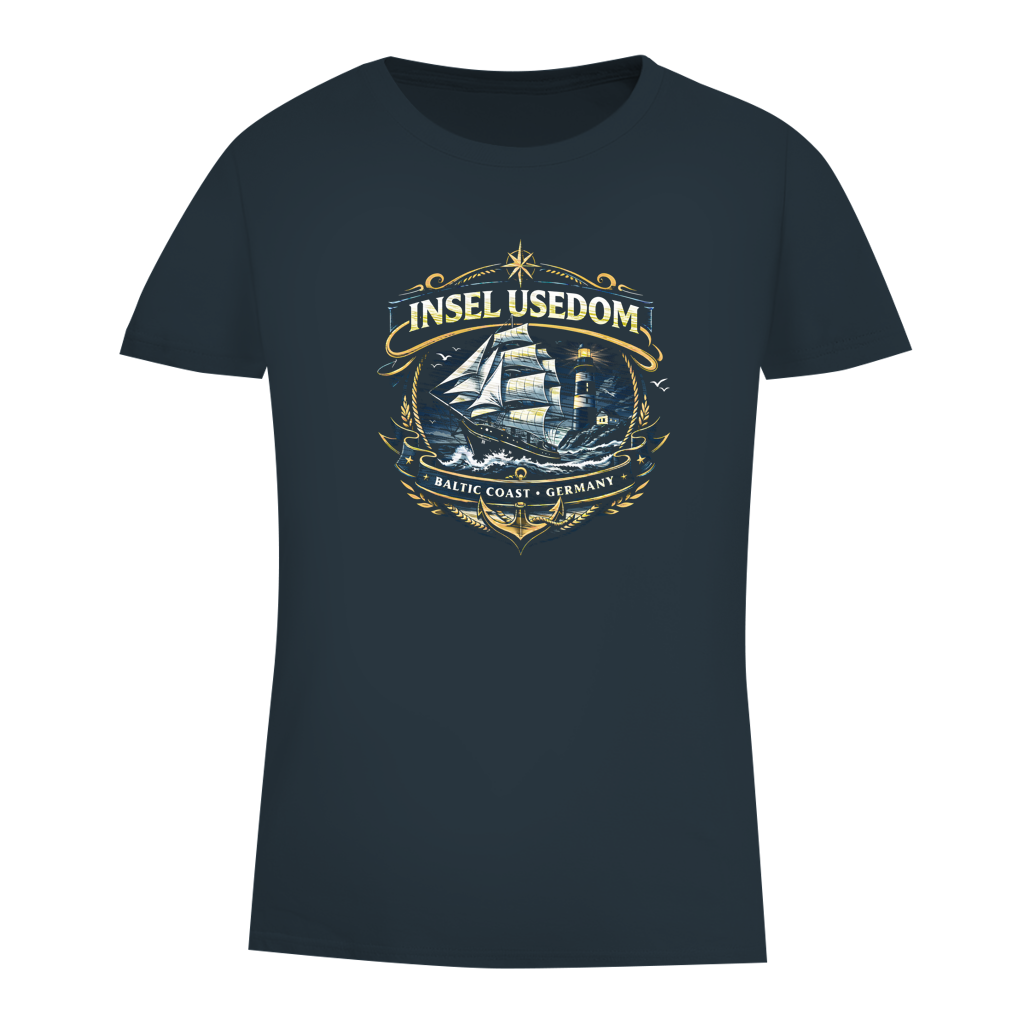 T-Shirt Damen Segelschiff #584 Insel Usedom