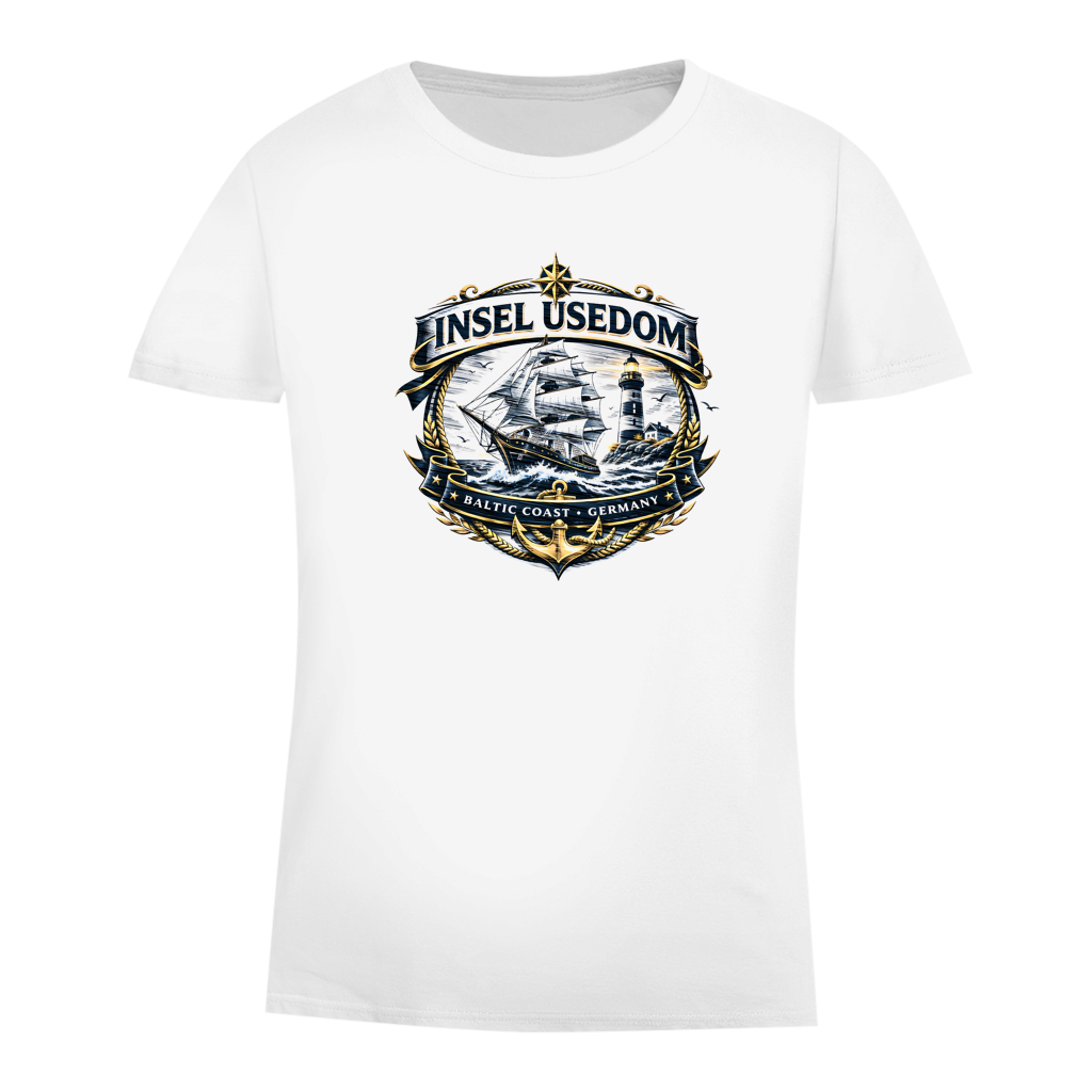 T-Shirt Damen Segelschiff #584 Insel Usedom