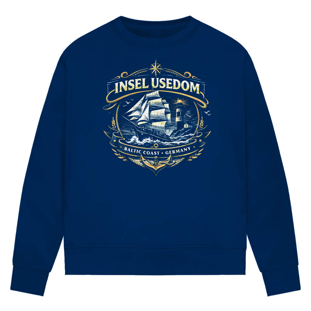 Sweatshirt Damen Segelschiff #584 Insel Usedom